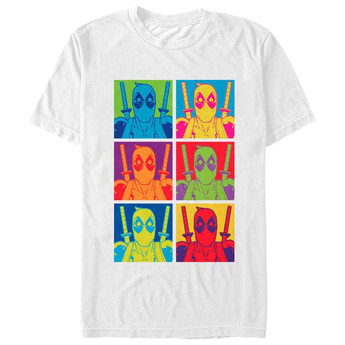 fifth sun Men's Marvel Deadpool Color Panels T-Shirt