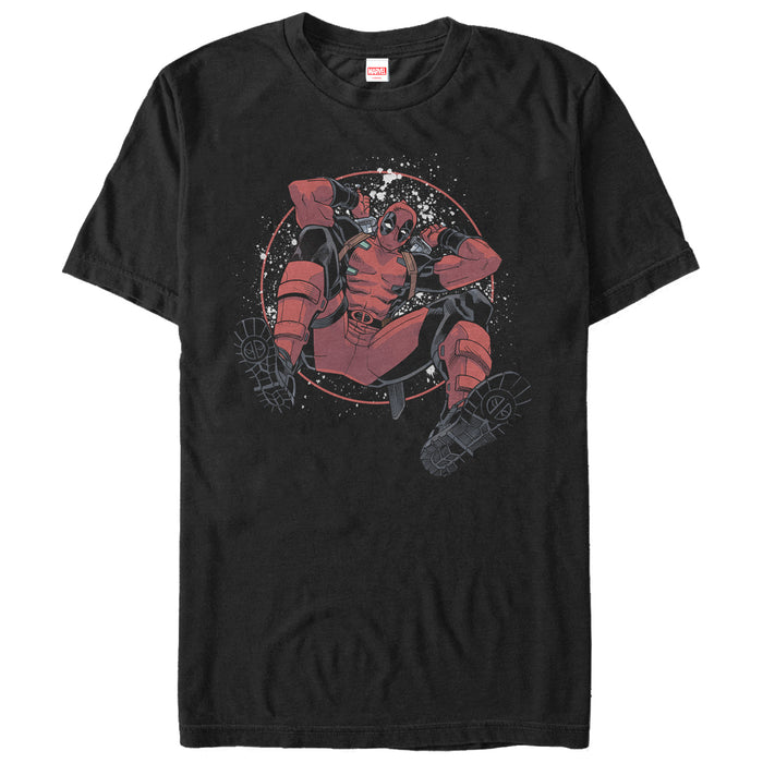 fifth sun Men's Marvel Deadpool Dance Party T-Shirt