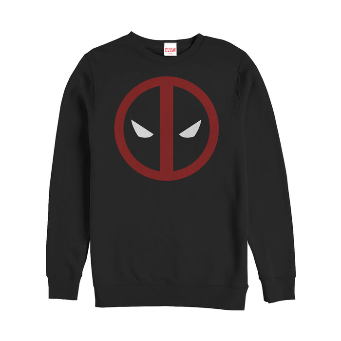 fifth sun Men's Marvel Deadpool Mask Classic Sweatshirt