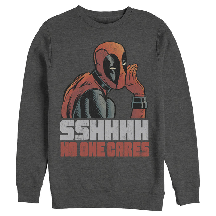Fifth Sun Men's Marvel Deadpool No One Cares Sweatshirt