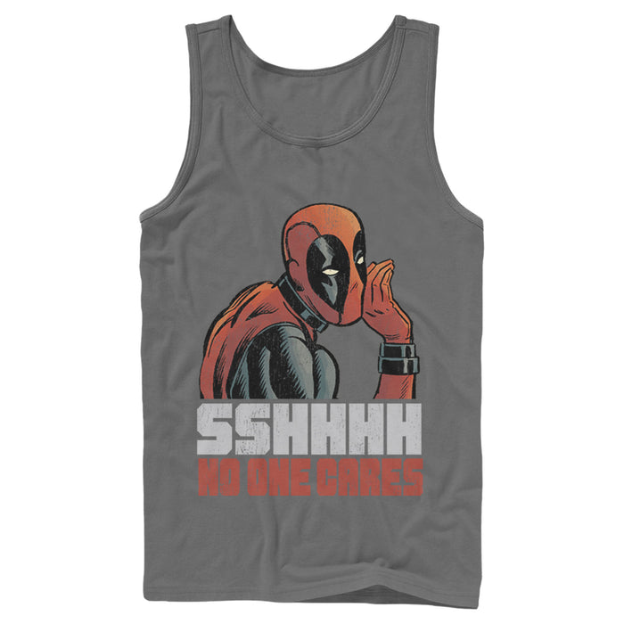 Fifth Sun Men's Marvel Deadpool No One Cares Tank Top