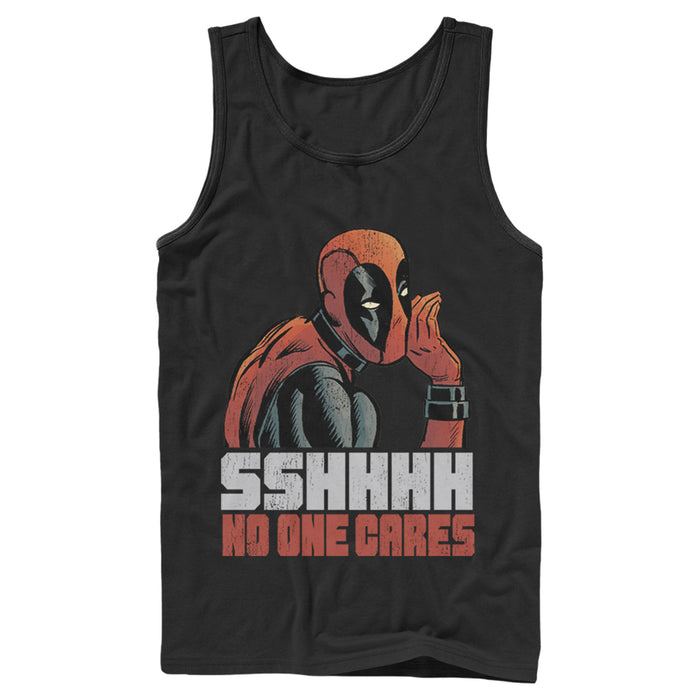 Fifth Sun Men's Marvel Deadpool No One Cares Tank Top