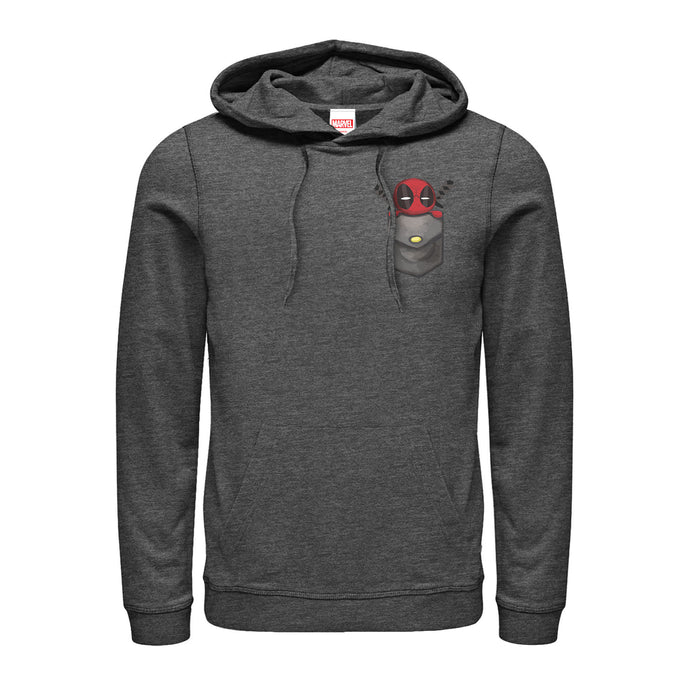 fifth sun Men's Marvel Deadpool Pocket Pull Over Hoodie