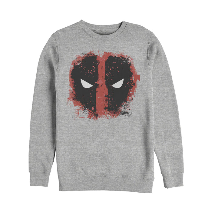 fifth sun Men's Marvel Deadpool Reverse Mask Splatter Sweatshirt
