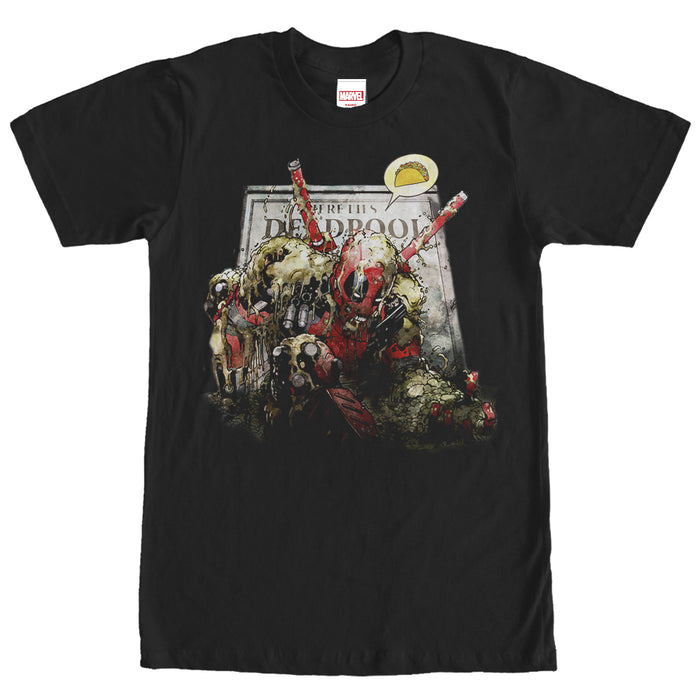 fifth sun Men's Marvel Deadpool Rise for Tacos T-Shirt