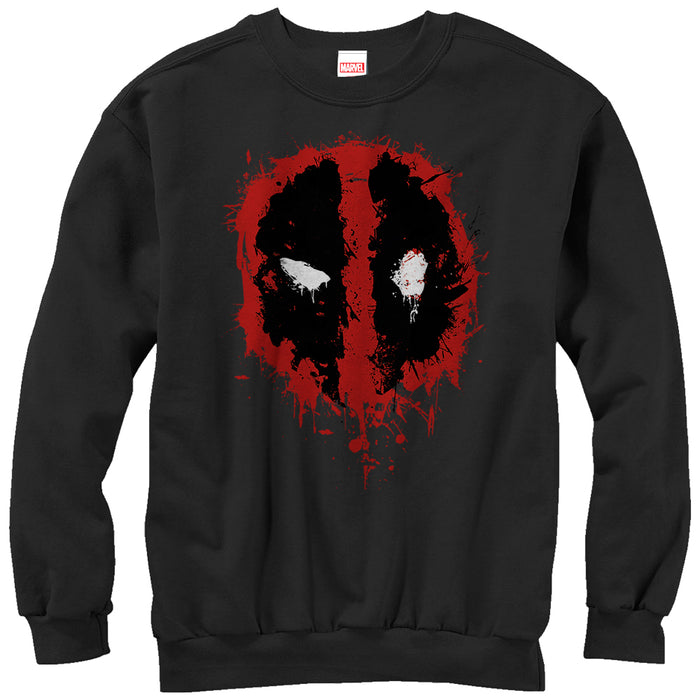 fifth sun Men's Marvel Deadpool Splatter Icon Sweatshirt