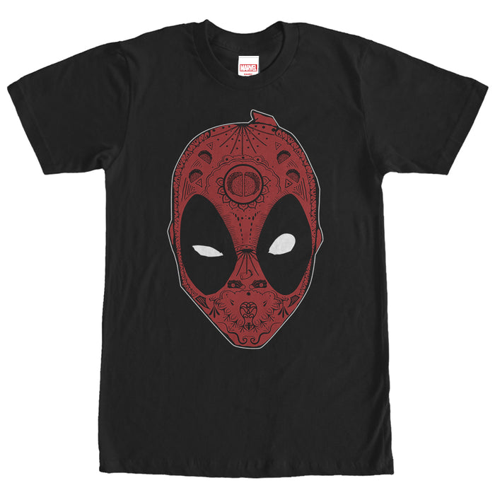 fifth sun Men's Marvel Deadpool Sugar Skull T-Shirt