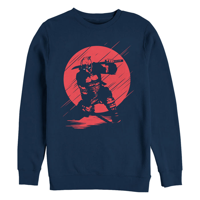fifth sun Men's Marvel Deadpool Sunset Streaks Sweatshirt
