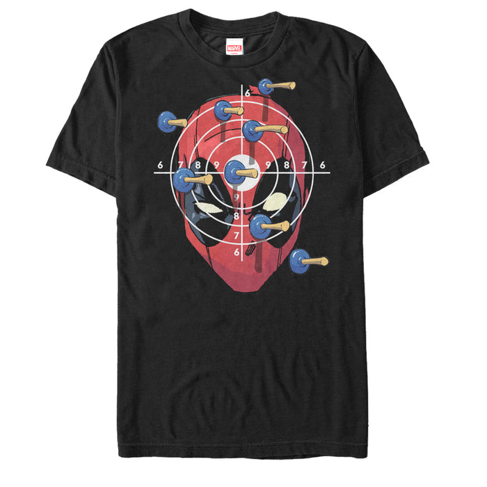 fifth sun Men's Marvel Deadpool Target Practice T-Shirt