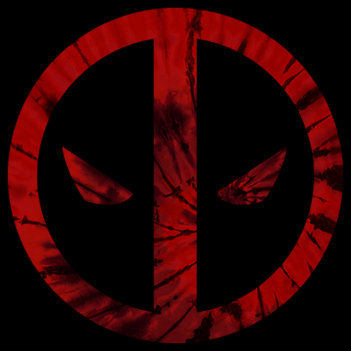 Fifth Sun Men's Marvel Deadpool Tie-Dye Logo Pull Over Hoodie