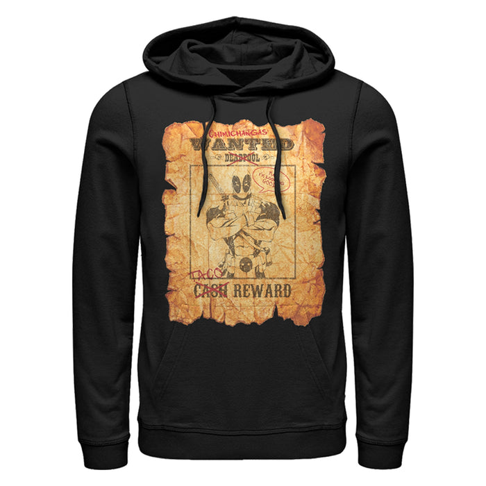 fifth sun Men's Marvel Deadpool Wanted Poster Pull Over Hoodie