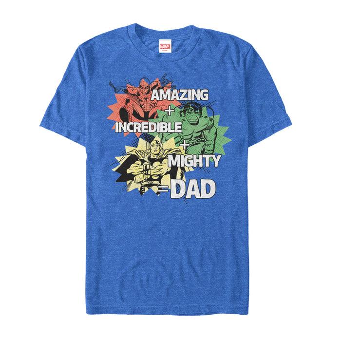 fifth sun Men's Marvel Father's Day Avengers Dad Qualities T-Shirt