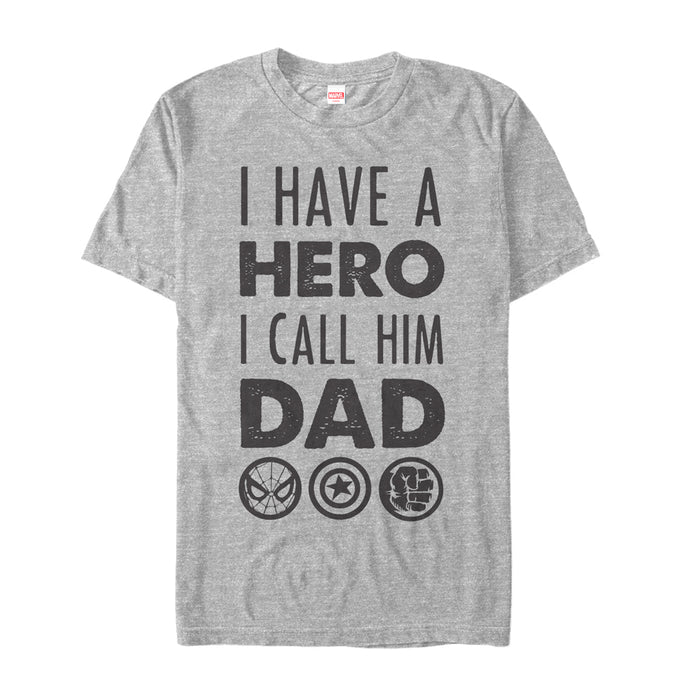 fifth sun Men's Marvel Father's Day Avengers Hero Dad T-Shirt