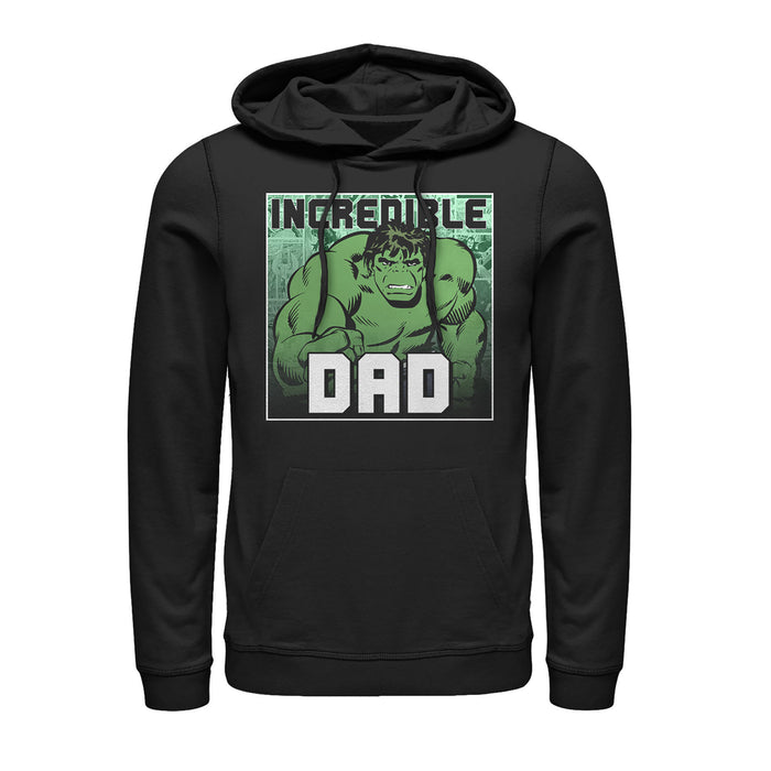 fifth sun Men's Marvel Father's Day Hulk Incredible Dad Pull Over Hoodie