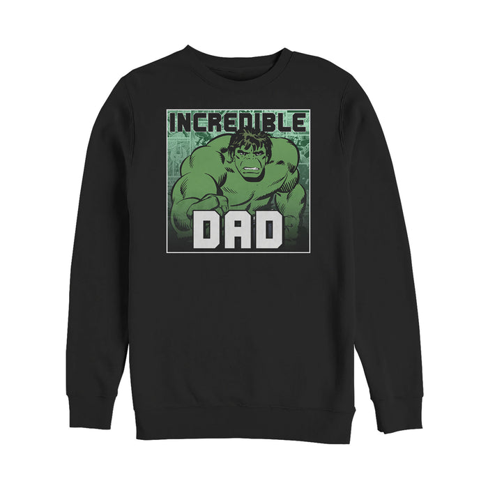 fifth sun Men's Marvel Father's Day Hulk Incredible Dad Sweatshirt