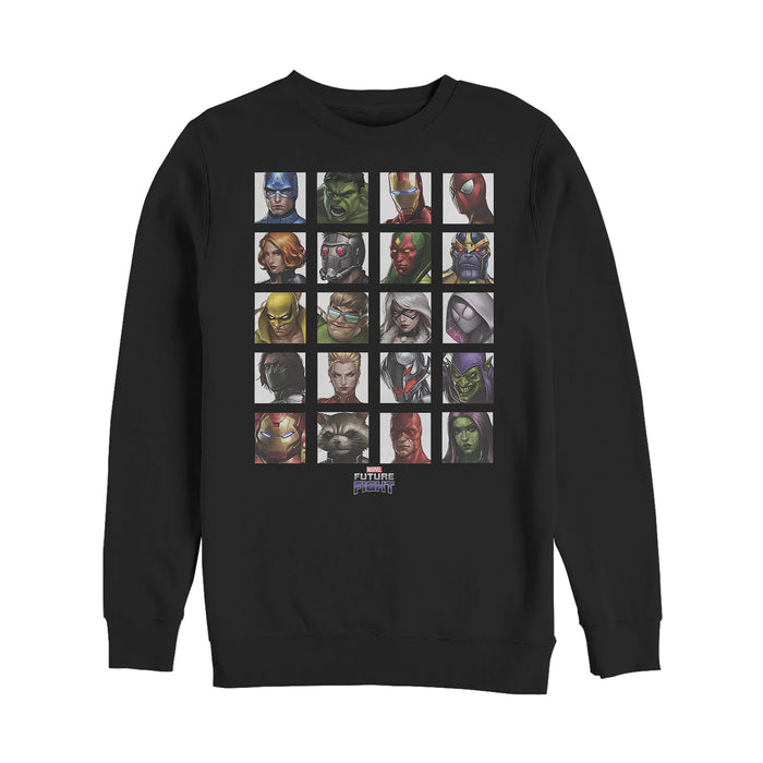 fifth sun Men's Marvel Future Fight Character Panel Sweatshirt