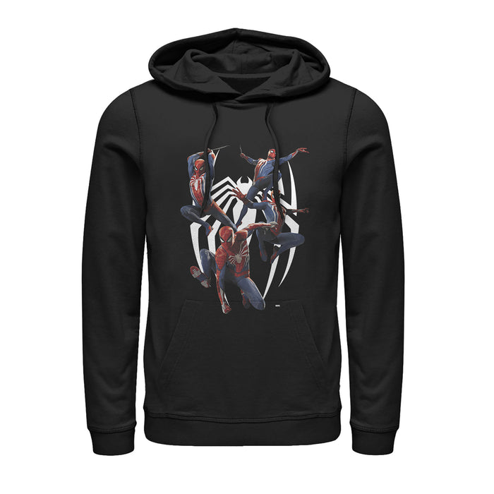 fifth sun Men's Marvel Gamerverse Spider-Man Trio Pull Over Hoodie