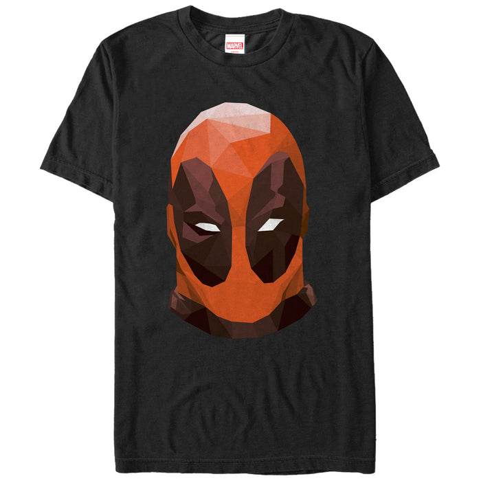 fifth sun Men's Marvel Geometric Deadpool Mask T-Shirt