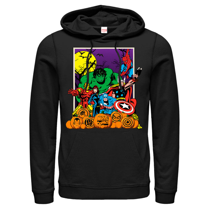 fifth sun Men's Marvel Halloween Avengers Scene Pull Over Hoodie