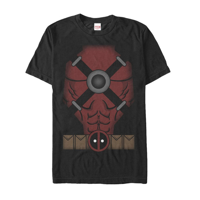 fifth sun Men's Marvel Halloween Deadpool Cartoon Costume T-Shirt