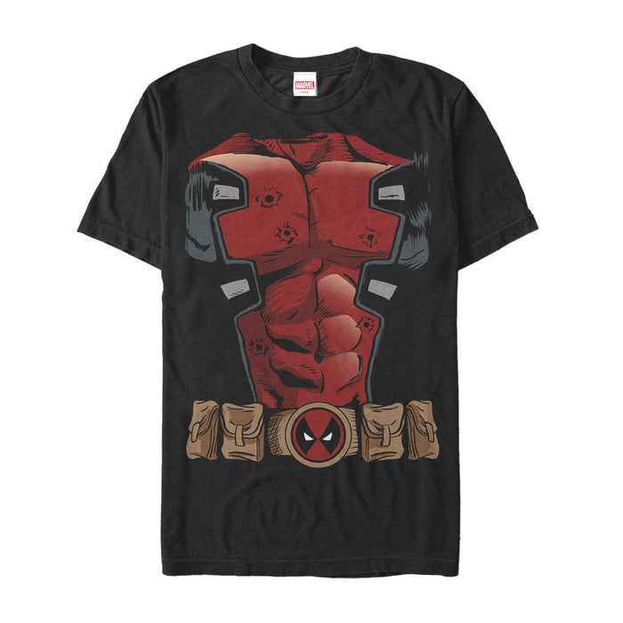 fifth sun Men's Marvel Halloween Deadpool Costume T-Shirt