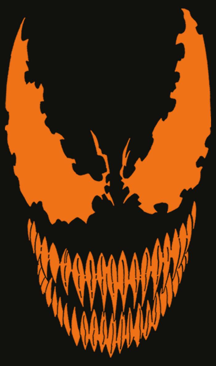 Fifth Sun Men's Marvel Halloween Venom Scary Face Costume Long Sleeve Shirt
