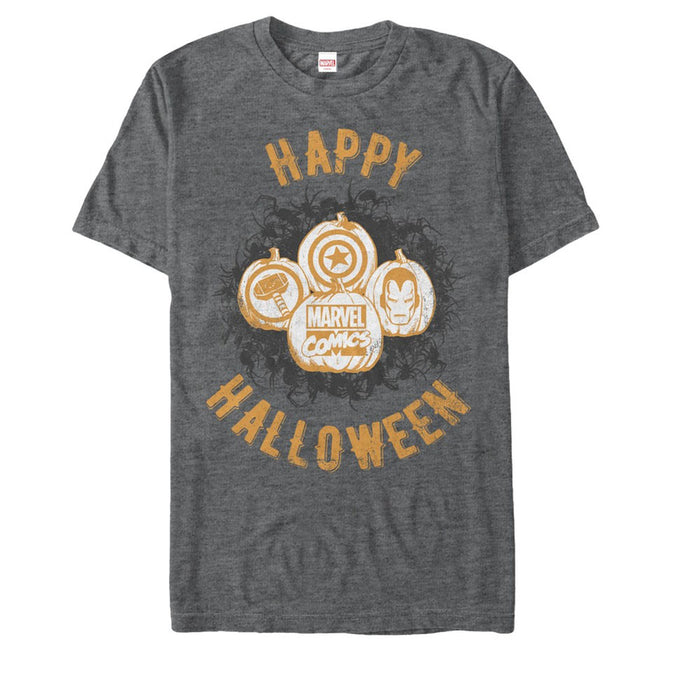fifth sun Men's Marvel Happy Halloween Avengers T-Shirt