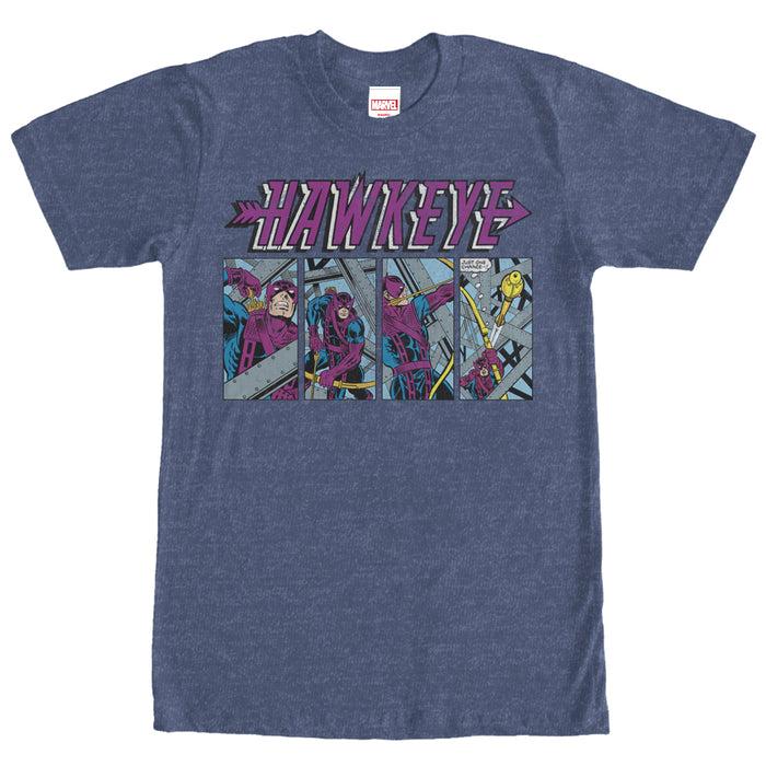 fifth sun Men's Marvel Hawkeye Comic Book One Shot T-Shirt