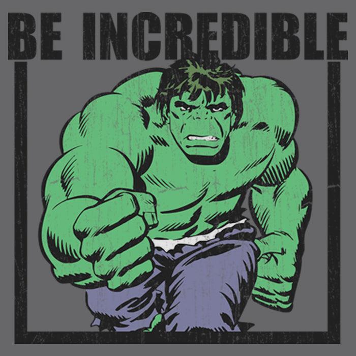 Fifth Sun Men's Marvel Hulk Be Incredible Pull Over Hoodie
