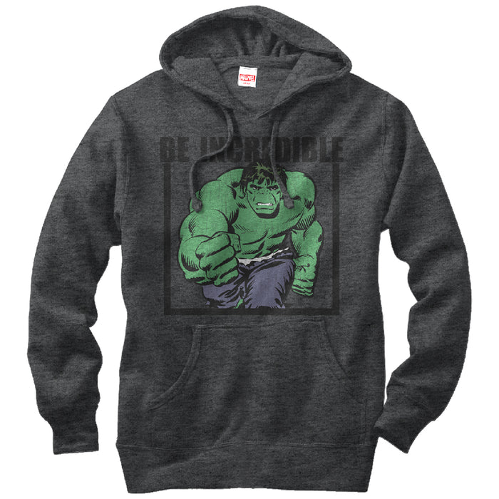 fifth sun Men's Marvel Hulk Be Incredible Pull Over Hoodie