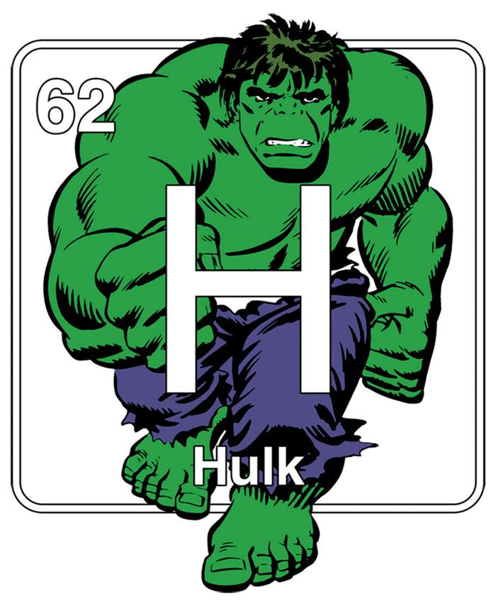 Fifth Sun Men's Marvel Hulk Periodic Table Baseball Tee