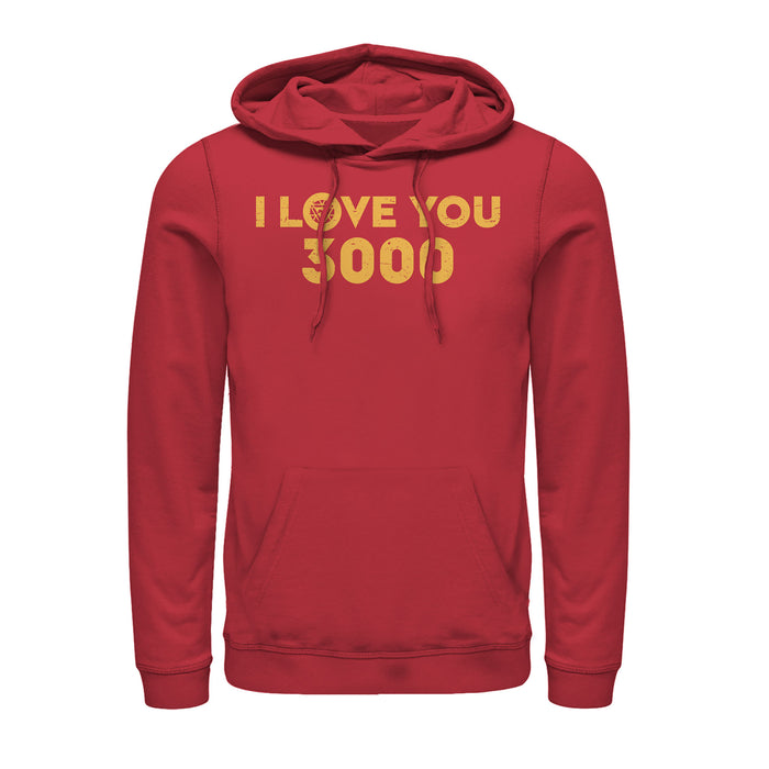 fifth sun Men's Marvel I Love You 3000 Arc Reactor Pull Over Hoodie