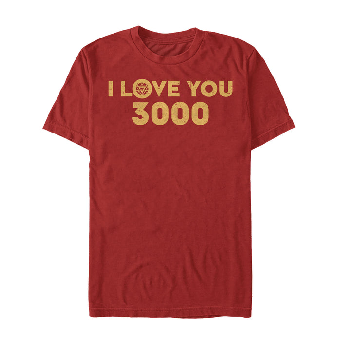 fifth sun Men's Marvel I Love You 3000 Arc Reactor T-Shirt