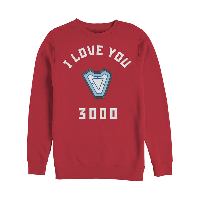 fifth sun Men's Marvel I Love You 3000 Iron Man Reactor Sweatshirt