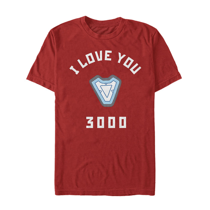 fifth sun Men's Marvel I Love You 3000 Iron Man Reactor T-Shirt
