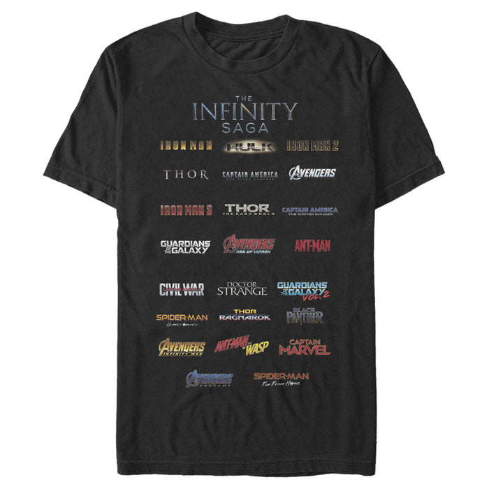 fifth sun Men's Marvel Infinity Saga Movie Titles T-Shirt