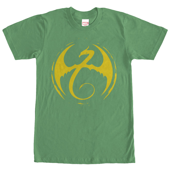 fifth sun Men's Marvel Iron Fist Dragon Logo T-Shirt