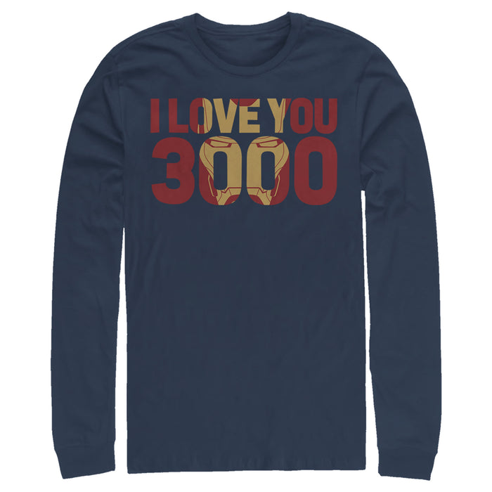 fifth sun Men's Marvel Iron Man Forever Love 3000 Long Sleeve Shirt