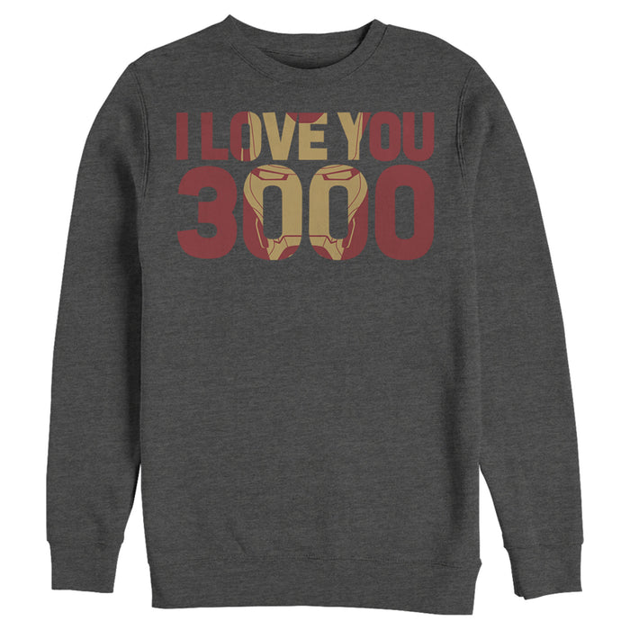 Fifth Sun Men's Marvel Iron Man Forever Love 3000 Sweatshirt
