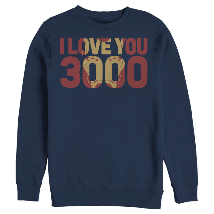 fifth sun Men's Marvel Iron Man Forever Love 3000 Sweatshirt