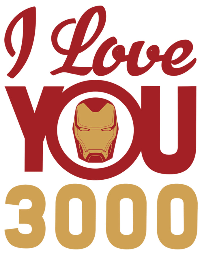 Fifth Sun Men's Marvel Iron Man Love 3000 Baseball Tee