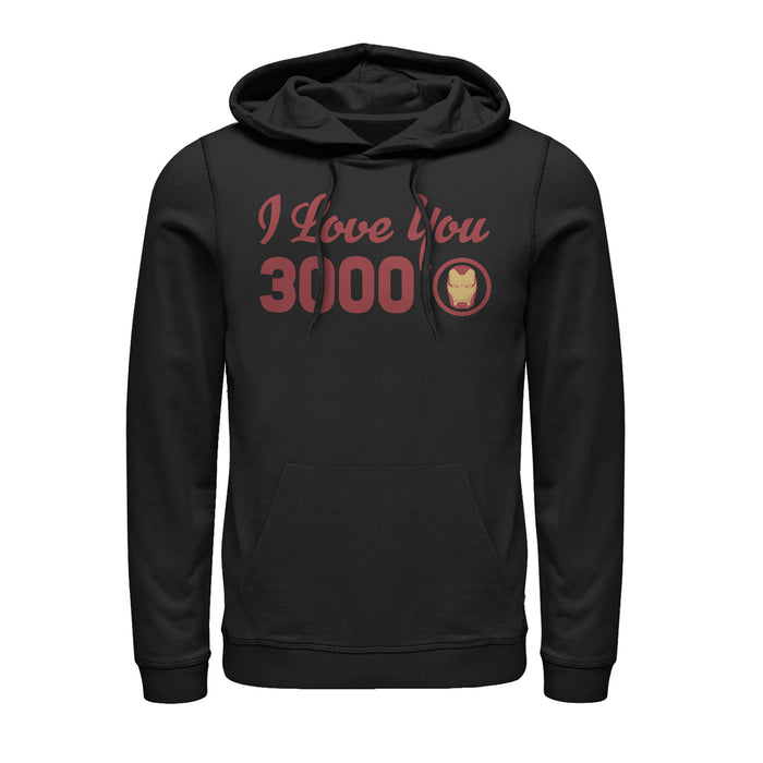 fifth sun Men's Marvel Iron Man Love 3000 Forever Pull Over Hoodie