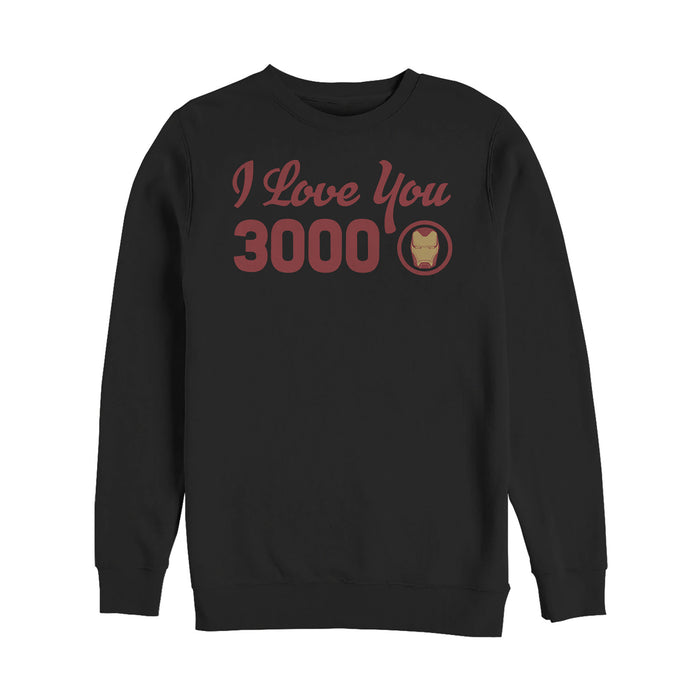 fifth sun Men's Marvel Iron Man Love 3000 Forever Sweatshirt