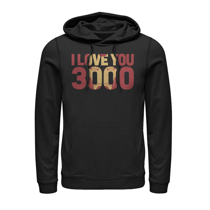 fifth sun Men's Marvel Iron Man Love 3000 Mask Pull Over Hoodie