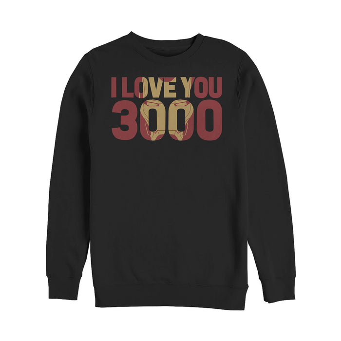 fifth sun Men's Marvel Iron Man Love 3000 Mask Sweatshirt