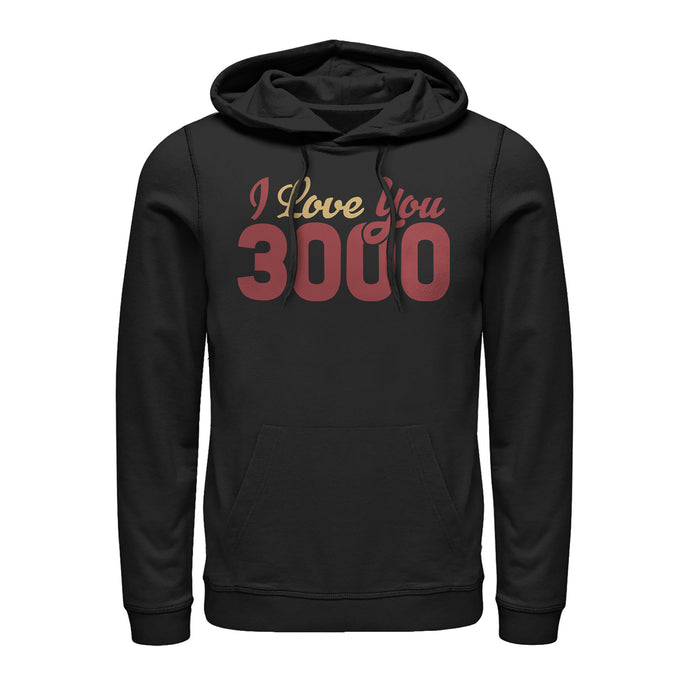 fifth sun Men's Marvel Iron Man Love 3000 Script Pull Over Hoodie