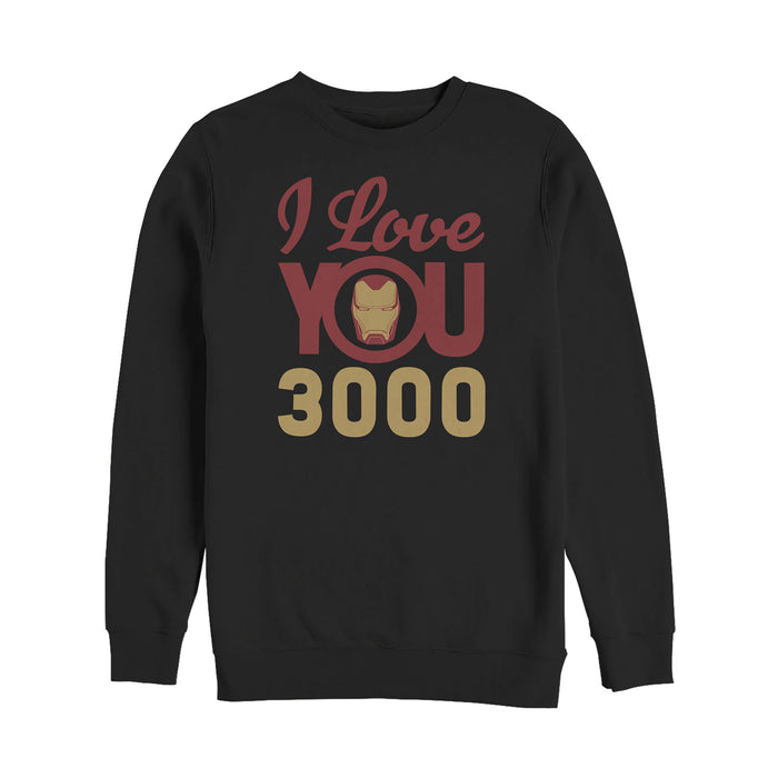 fifth sun Men's Marvel Iron Man Love 3000 Sweatshirt