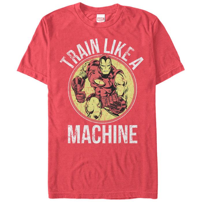 fifth sun Men's Marvel Iron Man Train Like a Machine T-Shirt