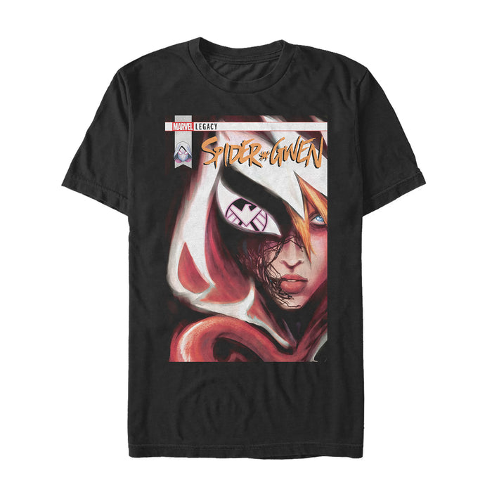 fifth sun Men's Marvel Legacy Spider-Gwen vs Venom T-Shirt