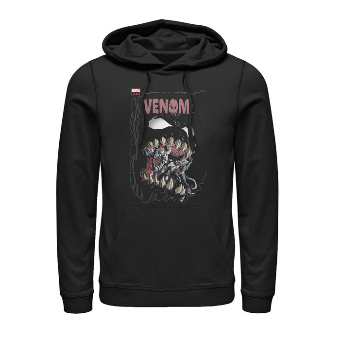 fifth sun Men's Marvel Legacy Venom Teeth Pull Over Hoodie